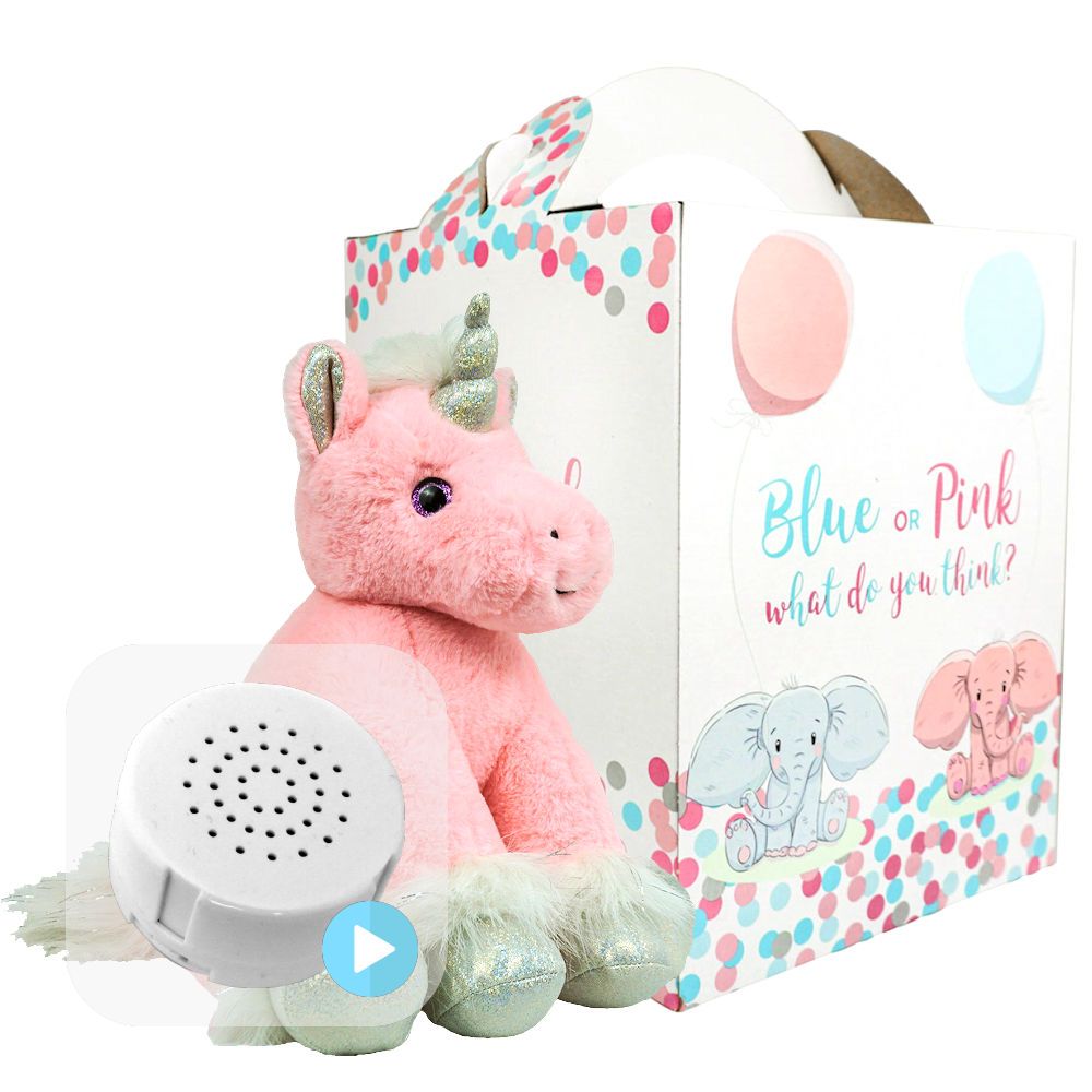 Magic Unicorn 16" ECO Gender Reveal Heartbeat Bear