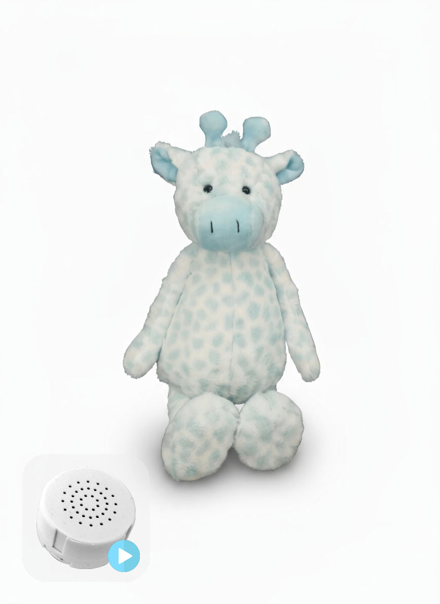 Flopsy Giraffe Blue Dots 16" Animal Skin