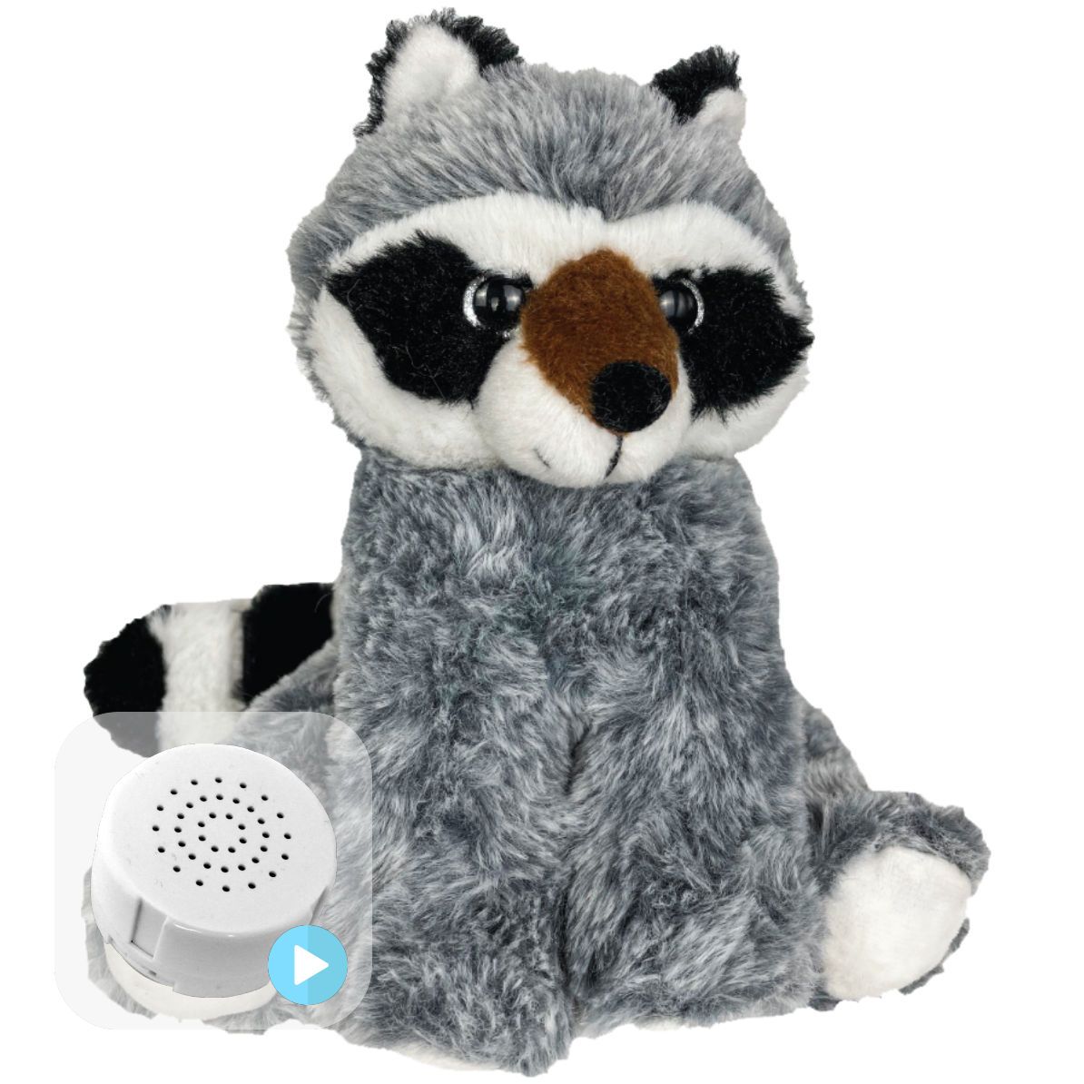 Bandit the Racoon Eco 8" Baby Heartbeat Bear