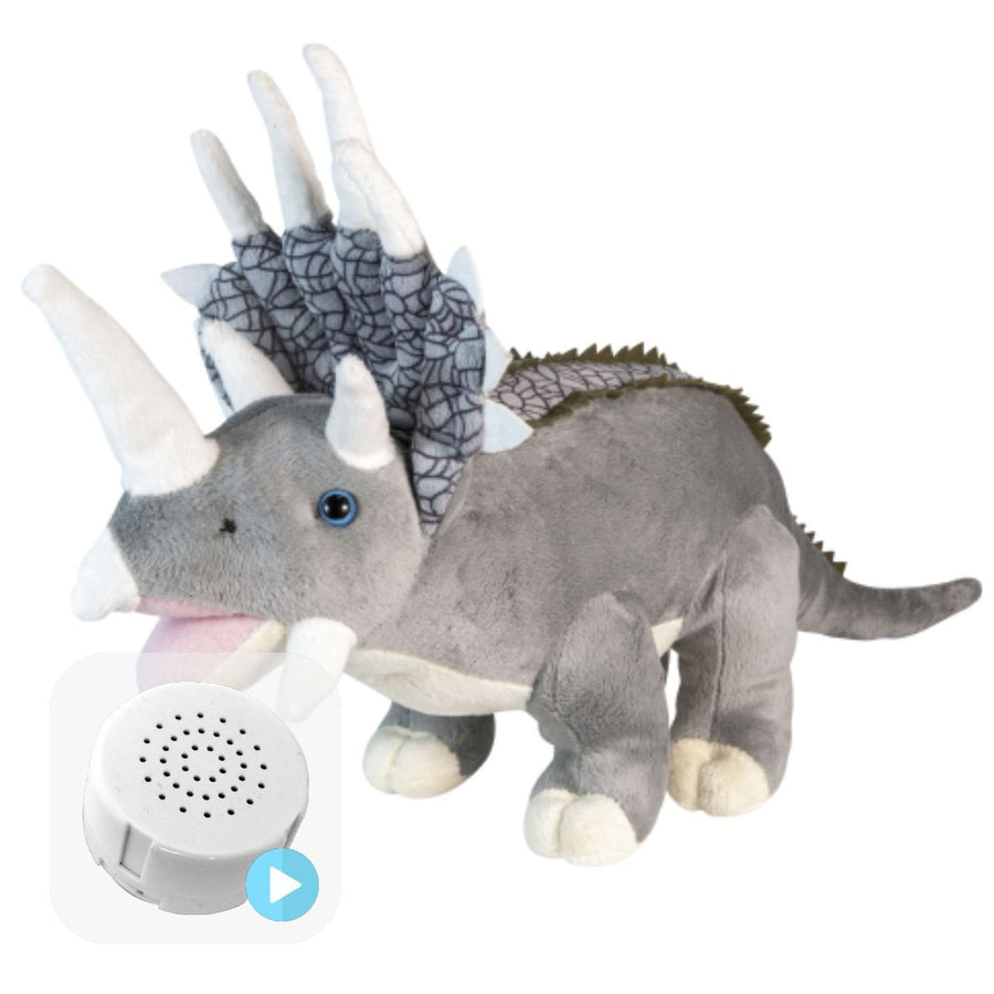 Cuddly Triceratops 16" Baby Heartbeat Bear