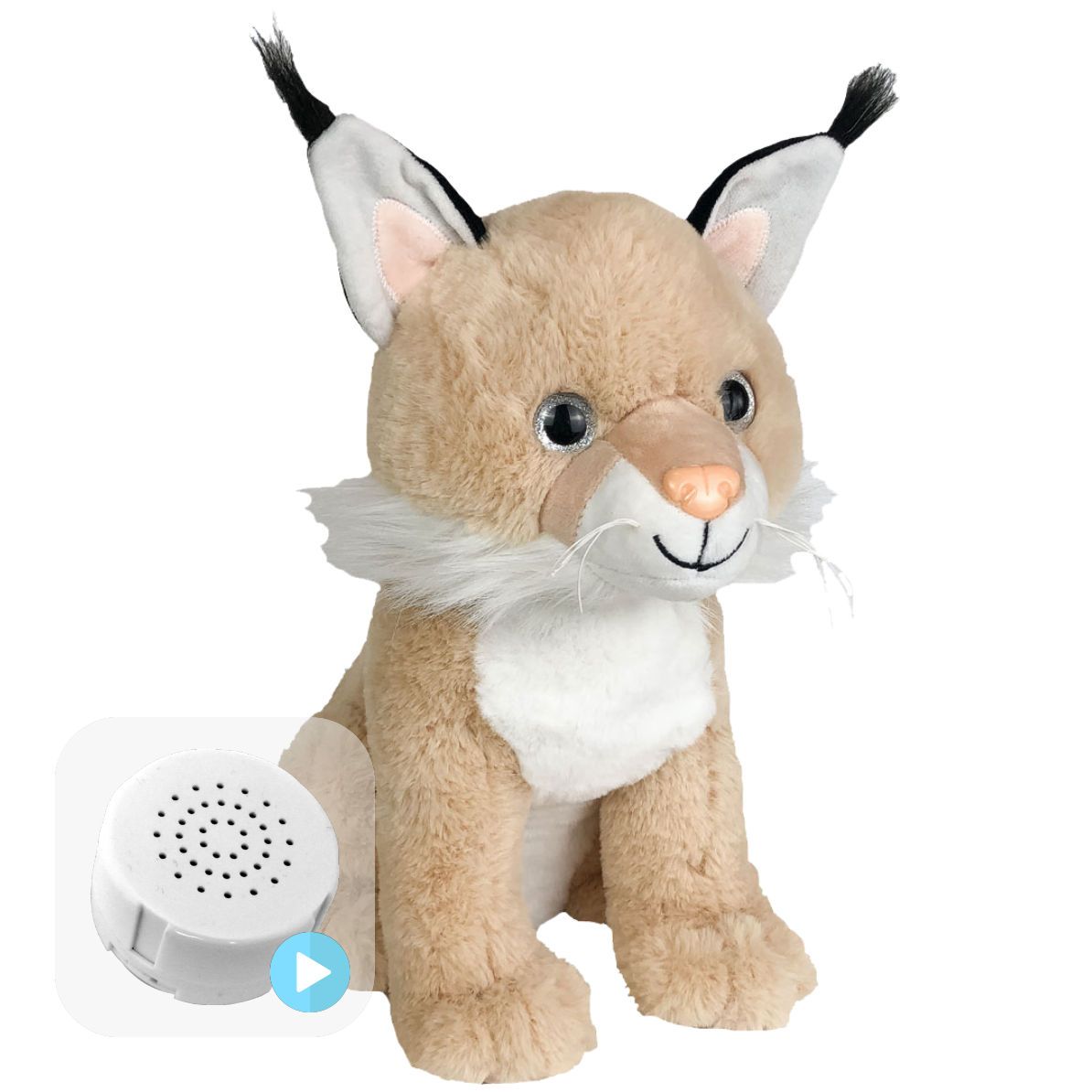 Lumi The Lynx 16" Baby Heartbeat Bear