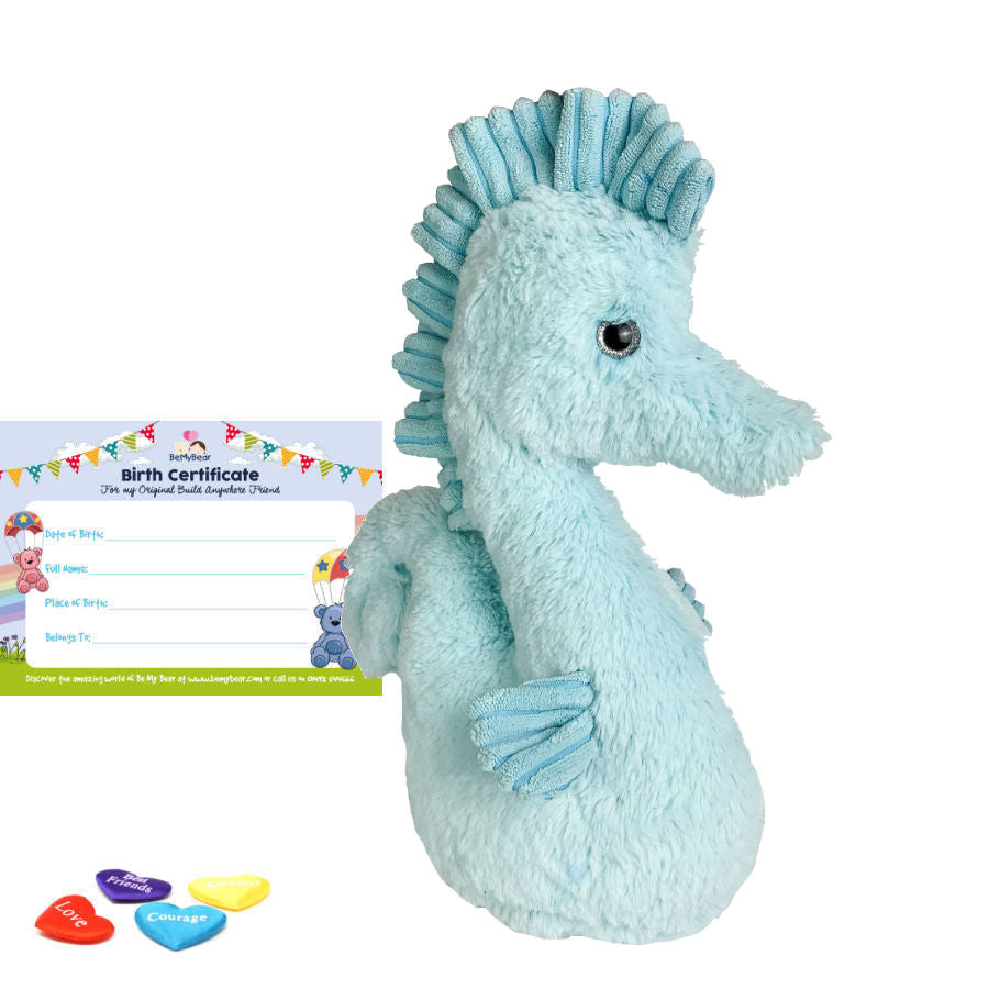 Seafoam the Seahorse 16" Eco Animal Skin