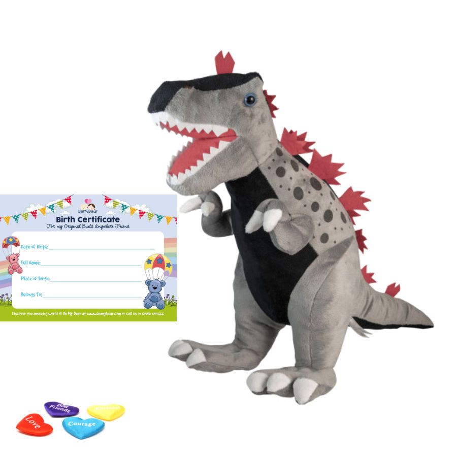 Cuddly Grey Tyrannosaurus 16" Animal Skin