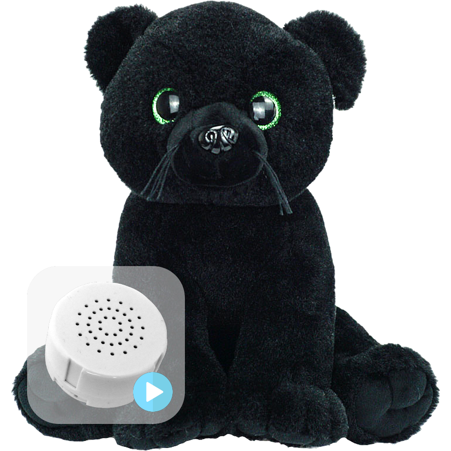Black Panther 16" Eco Baby Heartbeat Bear