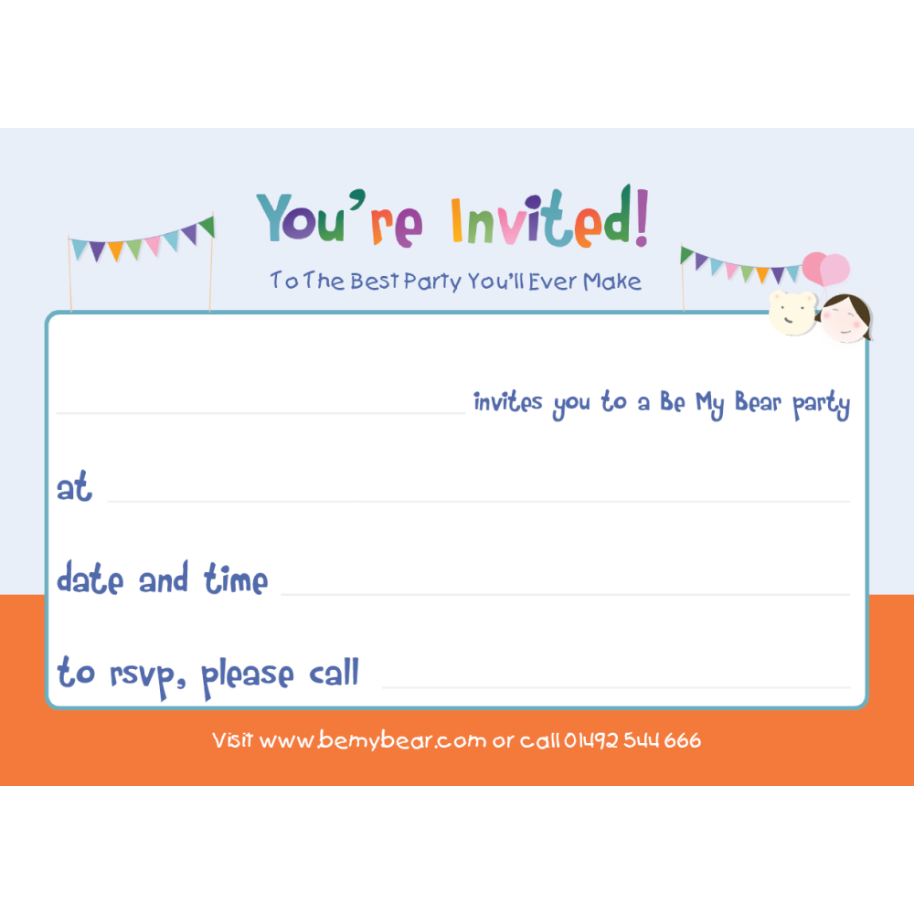 Party Invitation (Be My Bear)