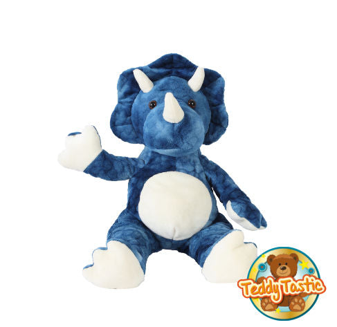 Tyson the Blue Triceratops 16" Animal Skin