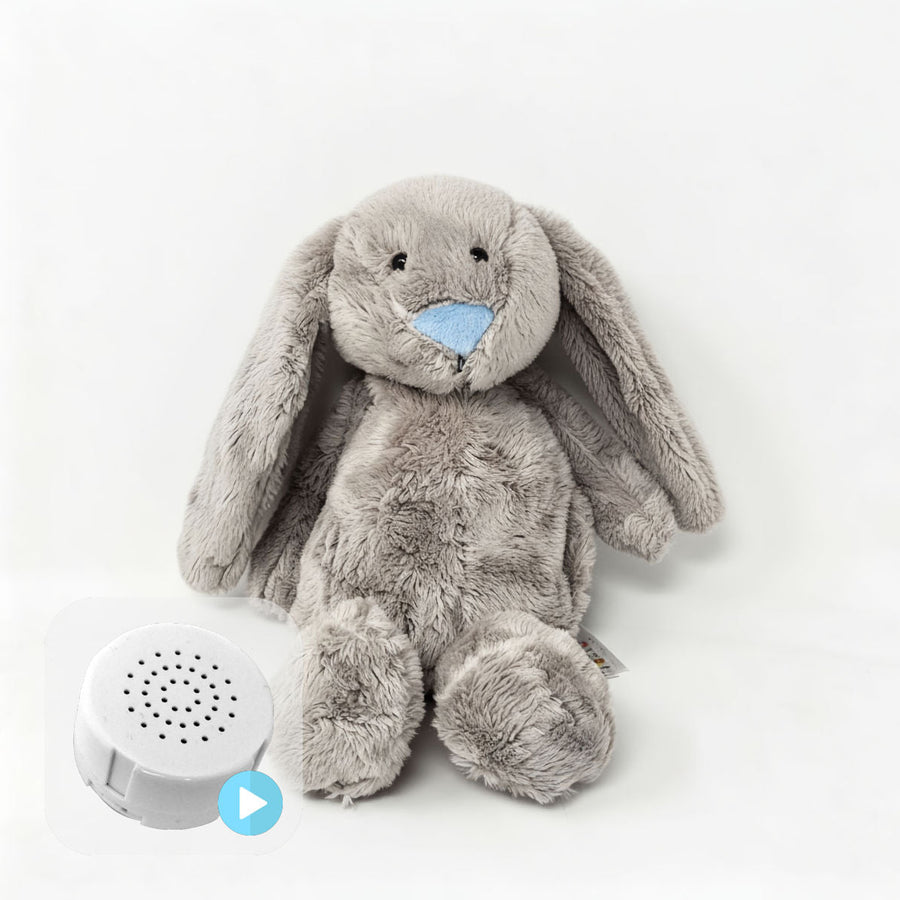 Flopsy Grey Bunny Blue Nose 10" Animal Skin