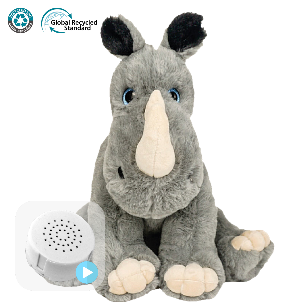 Riley the Eco Rhino 16 " Heartbeat Bear