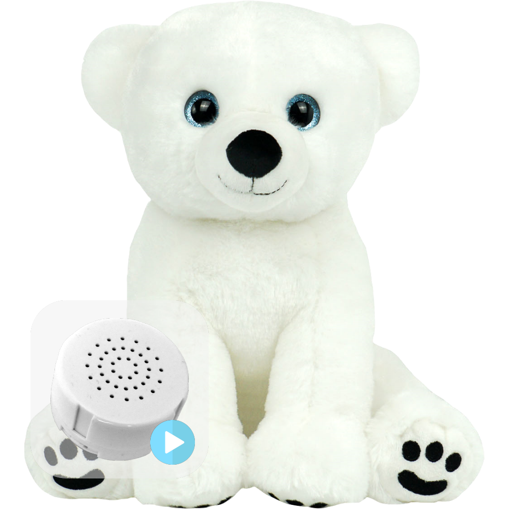 Polar Bear 16" Eco Baby Heartbeat Bear